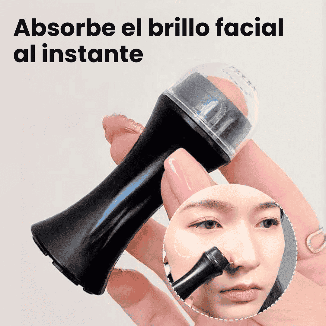 2x1 Rodillo absorbente facial - Elimina el brillo fácilmente